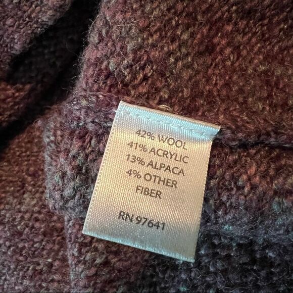 J. Jill wool & alpaca blend purple vest - Picture 4 of 10